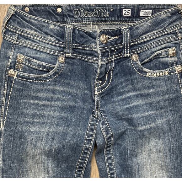 Miss Me JP55128SK skinny jean 25 - Picture 3 of 7